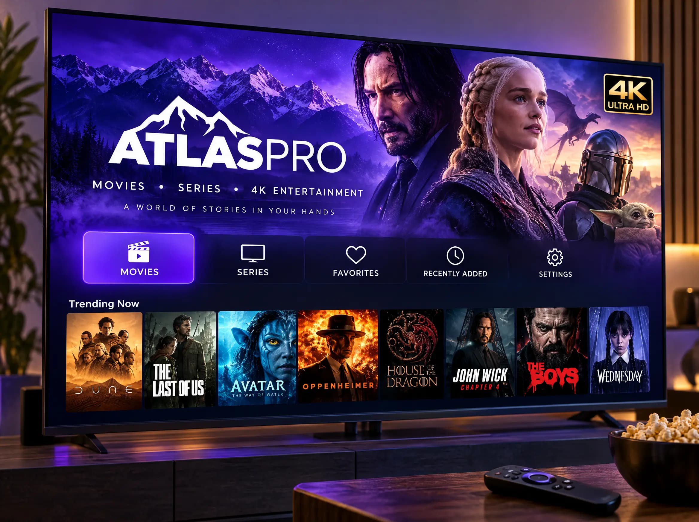 Films et séries en illimité sur Atlas Pro ONTV